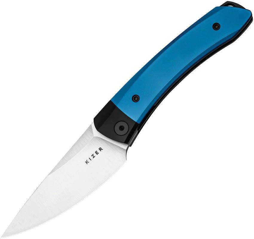 Kizer Cutlery Mini Momo Linerlock Blue Al V3663C1 by Kizer Cutlery