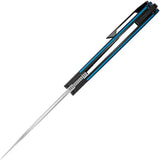 Kizer Cutlery Mini Momo Linerlock Knife Blue Aluminum 154CM Satin Blade 3.25 Inch EDC Ready by Kizer Cutlery