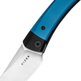 Kizer Cutlery Mini Momo Linerlock Knife Blue Aluminum 154CM Satin Blade 3.25 Inch EDC Ready by Kizer Cutlery