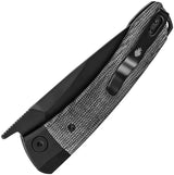 Kizer Cutlery Mini Momo Linerlock Black Micarta EDC Knife 154CM Blade Extended Tang Lanyard Hole Clip For EDC Fans by Kizer Cutlery