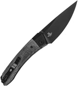 Kizer Cutlery Mini Momo Linerlock Black Micarta EDC Knife 154CM Blade Extended Tang Lanyard Hole Clip For EDC Fans by Kizer Cutlery