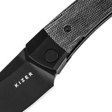 Kizer Cutlery Mini Momo Linerlock Black Micarta EDC Knife 154CM Blade Extended Tang Lanyard Hole Clip For EDC Fans by Kizer Cutlery