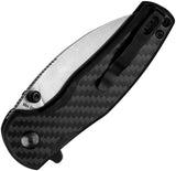 Kizer Mini Grouper Button Lock EDC Knife With Nitro V Blade And Carbon Fiber Handle by Kizer Cutlery