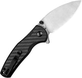 Kizer Mini Grouper Button Lock EDC Knife With Nitro V Blade And Carbon Fiber Handle by Kizer Cutlery