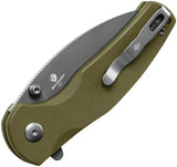 Kizer Mini Grouper Button Lock Folding Knife D2 Blade OD Green G10 Handle Compact EDC For Outdoor Enthusiasts by Kizer Cutlery