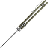 Kizer Mini Grouper Button Lock Folding Knife D2 Blade OD Green G10 Handle Compact EDC For Outdoor Enthusiasts by Kizer Cutlery