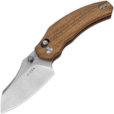 Kizer Cutlery Bulldog Clutch Lock Knife With Mkuruti Wood Handle Nitro V Blade For EDC Enthusiasts by Kizer Cutlery