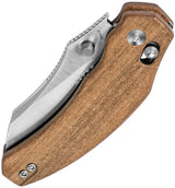 Kizer Cutlery Bulldog Clutch Lock Knife With Mkuruti Wood Handle Nitro V Blade For EDC Enthusiasts by Kizer Cutlery