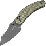 Kizer Cutlery Bulldog Clutch Lock Grn Mic V3672A3 by Kizer Cutlery