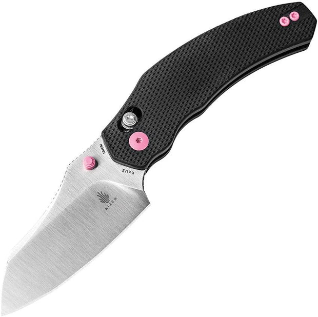 Kizer Cutlery Bulldog Clutch Lock Blk/Pnk V3672C1 by Kizer Cutlery