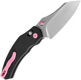Kizer Cutlery Bulldog Clutch Lock Knife Bazooka Pink Cerakote Accents 154CM Sheepsfoot EDC by Kizer Cutlery