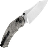 Kizer Bulldog Clutch Lock Micarta EDC Knife For Everyday Carry Enthusiasts 3in Satin 154CM Blade by Kizer Cutlery