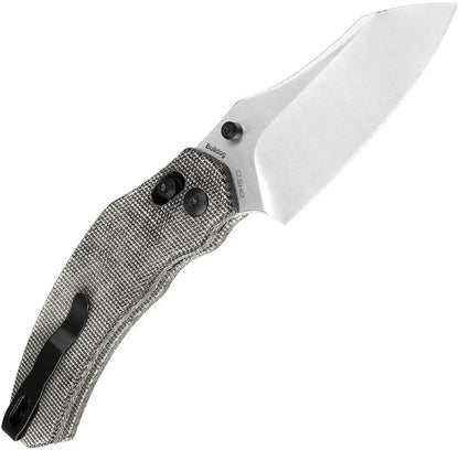 Kizer Bulldog Clutch Lock Micarta EDC Knife For Everyday Carry Enthusiasts 3in Satin 154CM Blade by Kizer Cutlery