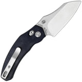 Kizer Cutlery Mini Bulldog Clutch Lock Blue Richlite Handle EDC Folding Knife 2.5 Inch Nitro V Sheepsfoot Blade by Kizer Cutlery