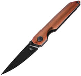 Kizer Cutlery Shot Linerlock Copper Aluminum EDC Knife for Everyday Carry with 2.88in 154CM Blade by Kizer Cutlery