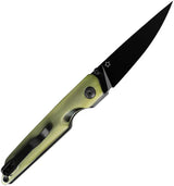 Kizer Cutlery Shot Linerlock Knife With Green Aluminum Handle 154CM Blade Thumb Stud EDC by Kizer Cutlery