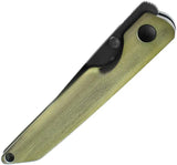 Kizer Cutlery Shot Linerlock Knife With Green Aluminum Handle 154CM Blade Thumb Stud EDC by Kizer Cutlery