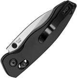 Kizer Cutlery Exist Clutch Lock Knife For EDC Enthusiasts Premium 154CM Satin Blade Black Aluminum by Kizer Cutlery
