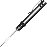 Kizer Cutlery Exist Clutch Lock Knife For EDC Enthusiasts Premium 154CM Satin Blade Black Aluminum by Kizer Cutlery