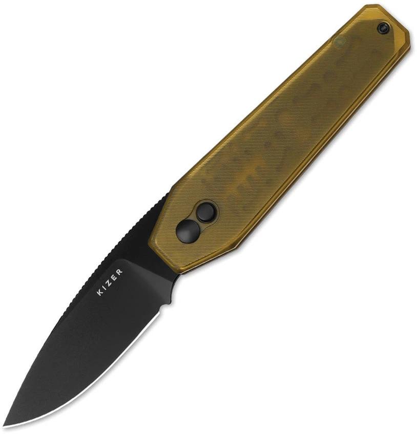 Kizer Cutlery Tomb Button Lock PEI V3692A1 by Kizer Cutlery