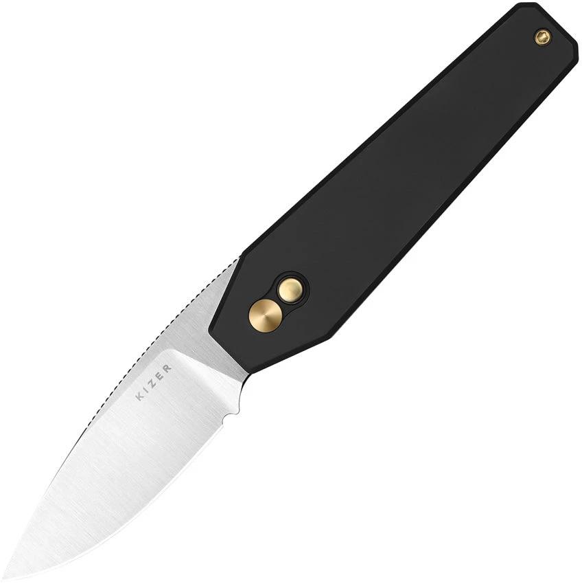Kizer Cutlery Tomb Button Lock Black V3692A2 by Kizer Cutlery