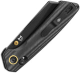 Kizer Cutlery Madrac Clutch Knife Black PVD Nitro V Steel Micarta Handle For EDC Enthusiasts by Kizer Cutlery
