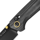 Kizer Cutlery Madrac Clutch Knife Black PVD Nitro V Steel Micarta Handle For EDC Enthusiasts by Kizer Cutlery