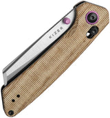 Kizer Cutlery Madrac Clutch Lock Knife Nitro V Cleaver Blade Natural Micarta Premium EDC Pocket Clip Enthusiasts by Kizer Cutlery