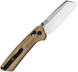 Kizer Cutlery Madrac Clutch Lock Knife Nitro V Cleaver Blade Natural Micarta Premium EDC Pocket Clip Enthusiasts by Kizer Cutlery