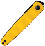 Kizer Cutlery Bamboo Linerlock Knife Nitro V Blade Yellow G10 Handle Extended Tang For EDC by Kizer Cutlery