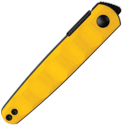 Kizer Cutlery Bamboo Linerlock Knife Nitro V Blade Yellow G10 Handle Extended Tang For EDC by Kizer Cutlery