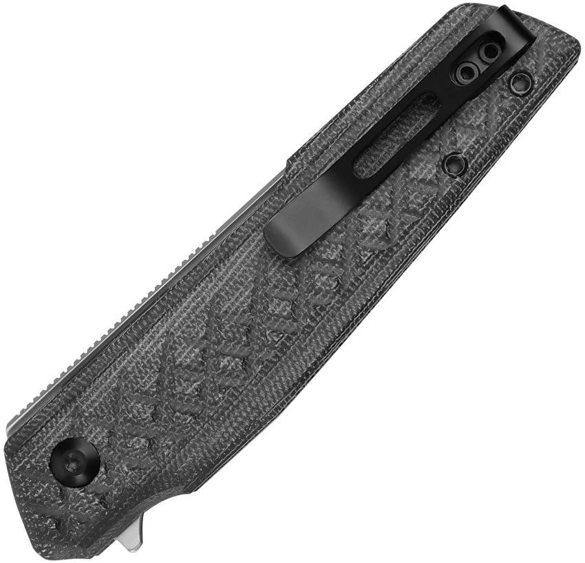 Kizer Skinner Linerlock Knife For Hunters 3.25 Inch Nitro V Steel Reverse Tanto Micarta Handle Extended Tang by Kizer Cutlery