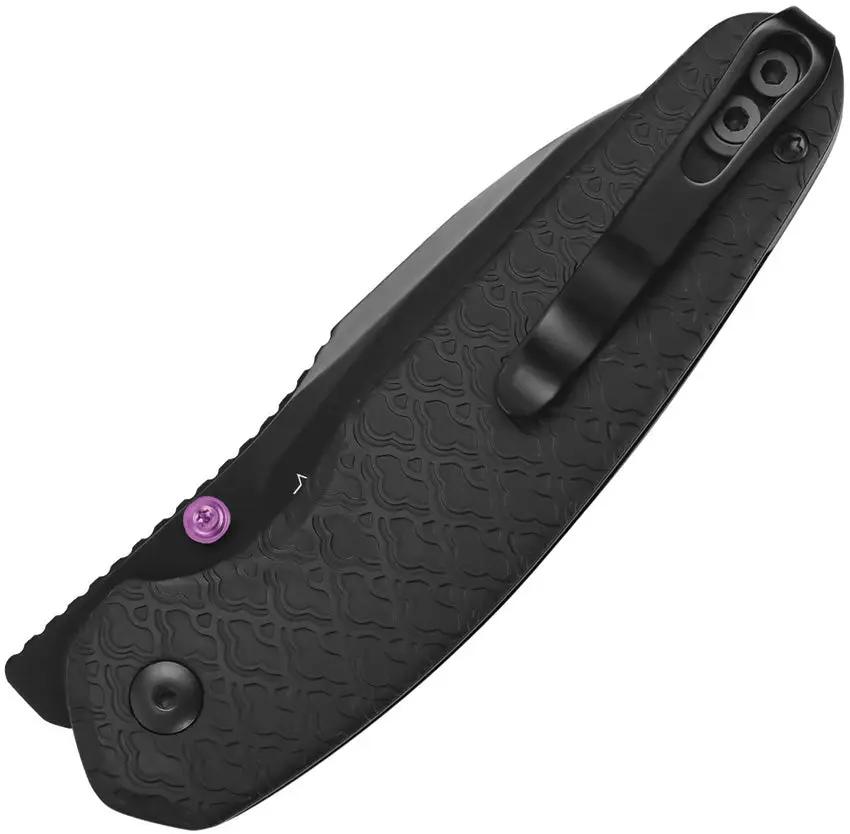 Kizer Cutlery Meteora Knife Linerlock Nitro V Drop Point Blade Black Aluminum Handle EDC Ready by Kizer Cutlery