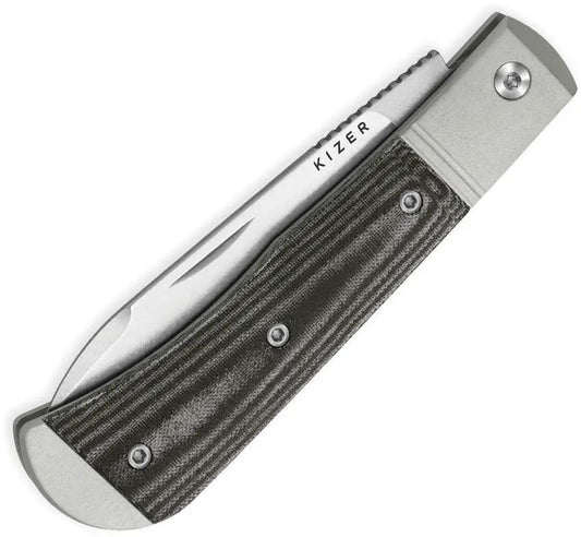 Kizer Cutlery Trestle D Slip Joint Knife Nitro V Blade Black Micarta EDC for Everyday Carry Enthusiasts by Kizer Cutlery
