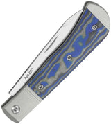 Kizer Cutlery Trestle D Slip Joint Knife Nitro V Drop Point Blade Blue Black Vortex Micarta Handle For EDC Enthusiasts by Kizer Cutlery