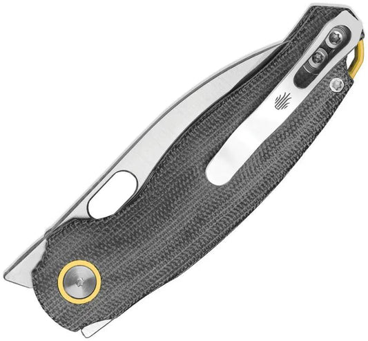 Kizer Cutlery Seagull Linerlock Knife Premium Black Micarta With 14C28N Blade For EDC Enthusiasts by Kizer Cutlery