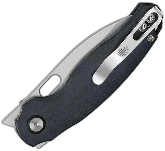 Kizer Seagull Linerlock Knife With Blue Canyon Richlite Handle For EDC Enthusiasts 3In 14C28N Drop Point by Kizer Cutlery