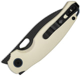 Kizer Cutlery Seagull Linerlock Knife Ivory Handle for EDC Enthusiasts 3in 14C28N Sandvik Stainless Blade by Kizer Cutlery