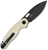 Kizer Cutlery Seagull Linerlock Knife Ivory Handle for EDC Enthusiasts 3in 14C28N Sandvik Stainless Blade by Kizer Cutlery
