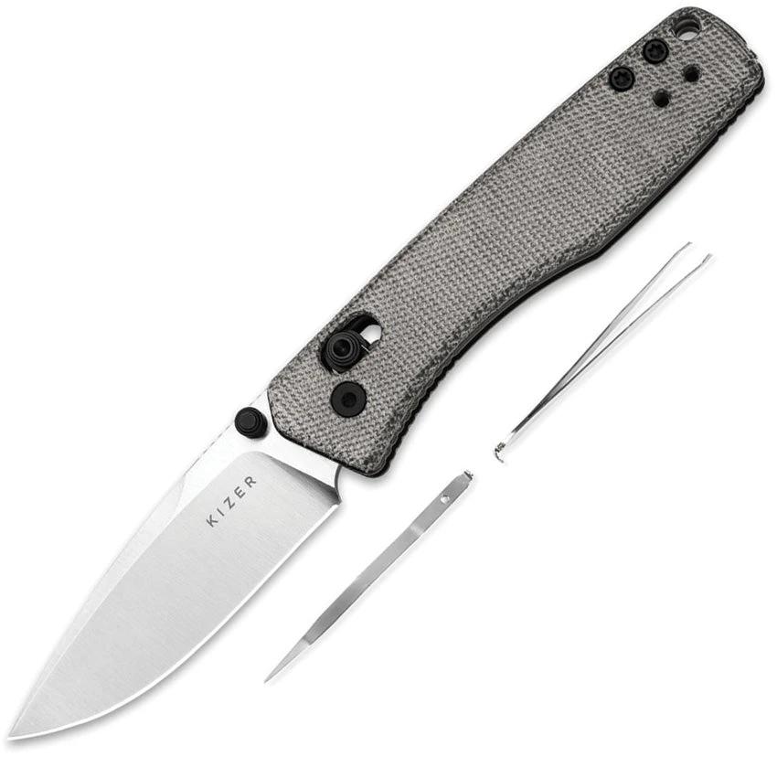 Kizer Cutlery Aegis Clutch Lock Blk Mic V3774A1 by Kizer Cutlery