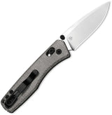 Kizer Cutlery Aegis Clutch Lock Knife With Premium AEBL Satin Drop Point Blade Black Micarta EDC Ready by Kizer Cutlery
