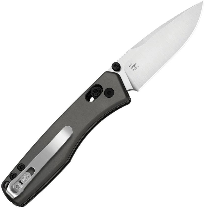 Kizer Cutlery Aegis Clutch Lock Gray EDC Knife With AEBL Blade Thumb Stud Lanyard Hole Tweezers And Toothpick by Kizer Cutlery