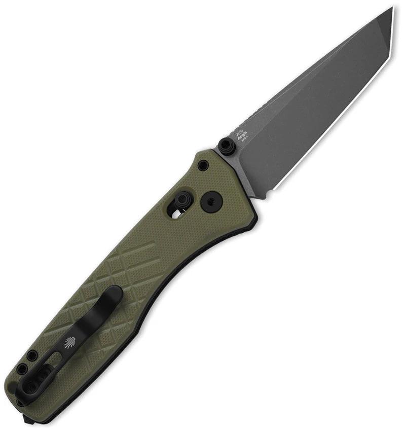 Kizer Cutlery Aegis T Clutch Lock Rugged Folding Knife With Aeb L Tanto Blade Od Green G10 Handle For Edc Enthusiasts by Kizer Cutlery