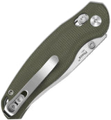 Kizer Cutlery Phoca CC Clutch Lock Knife Green Micarta Handle EDC Enthusiasts Satin AEBL 3in Blade by Kizer Cutlery