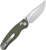 Kizer Cutlery Phoca CC Clutch Lock Knife Green Micarta Handle EDC Enthusiasts Satin AEBL 3in Blade by Kizer Cutlery