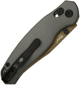 Kizer Cutlery Phoca CC Clutch Lock Sunset Knife For EDC Enthusiasts Premium PVD AEBL Clip Point Blade by Kizer Cutlery