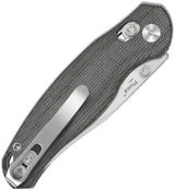Kizer Cutlery V3780A3 EDC Knife Satin AEBL Blade Micarta Handle Thumb Stud Lanyard Clip For Outdoor Enthusiasts by Kizer Cutlery