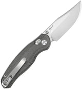 Kizer Cutlery V3780A3 EDC Knife Satin AEBL Blade Micarta Handle Thumb Stud Lanyard Clip For Outdoor Enthusiasts by Kizer Cutlery