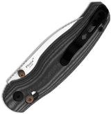 Kizer Cutlery Phoca CD Clutch Lock Knife 14C28N Sandvik Blade Micarta Handle For EDC Enthusiasts by Kizer Cutlery