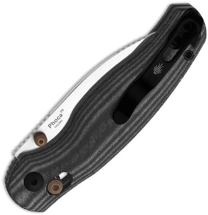 Kizer Cutlery Phoca CD Clutch Lock Knife 14C28N Sandvik Blade Micarta Handle For EDC Enthusiasts by Kizer Cutlery
